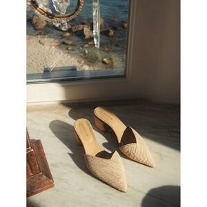 Le Mogador Lapa Mules in Nude Size 36 / excellent
